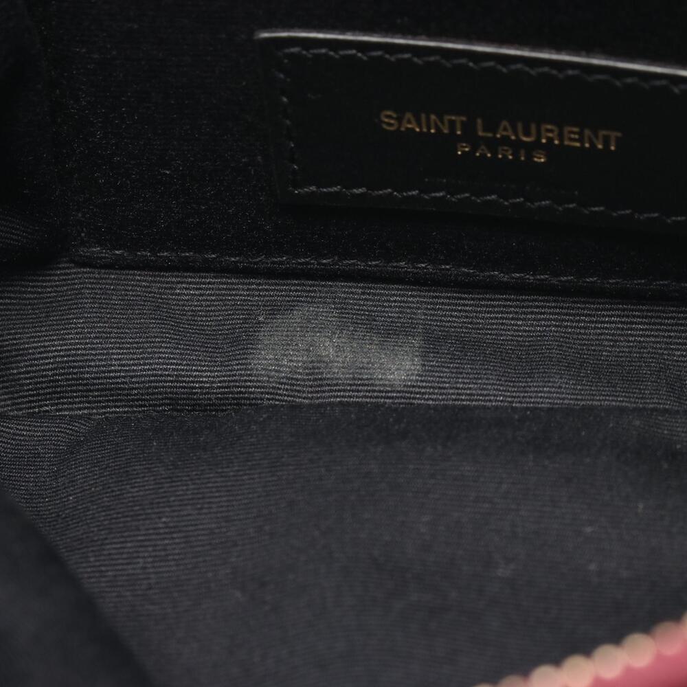 Saint Laurent Paris BECKY shoulder bag leather burgundy - Picture 5 of 8